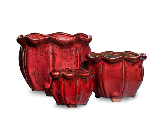 Red Set - Succulent Pot